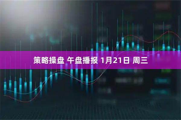 策略操盘 午盘播报 1月21日 周三
