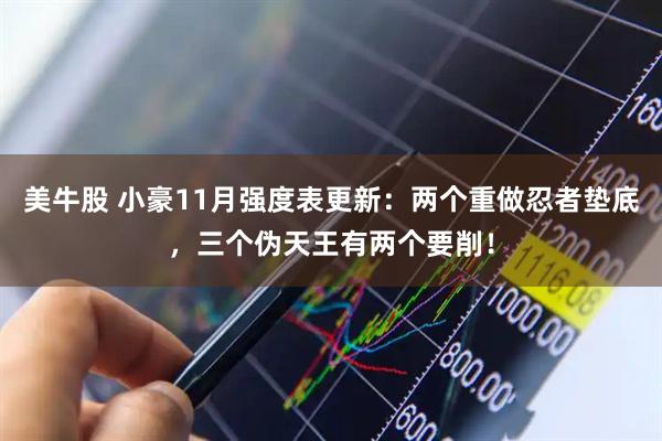 美牛股 小豪11月强度表更新：两个重做忍者垫底，三个伪天王有两个要削！